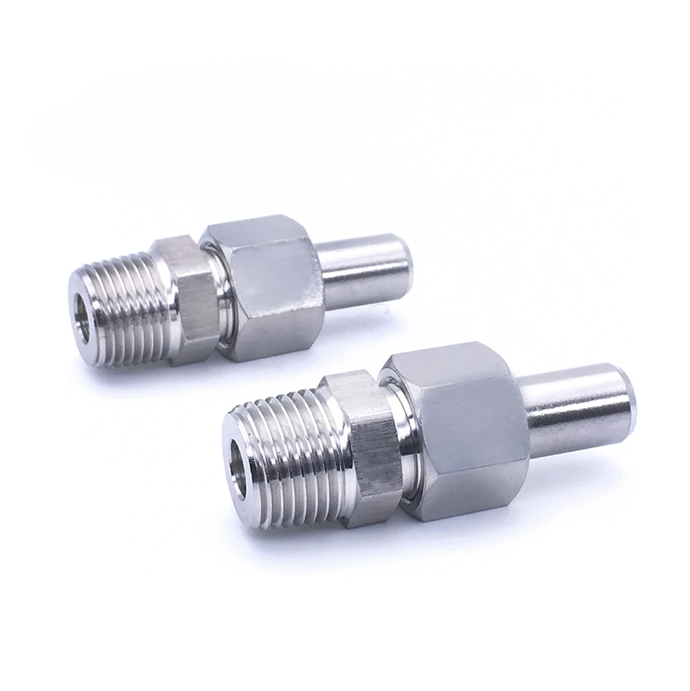 1/4 &quot3/8&quot 1/2 &quot3/4&quot BSPT папа x стыковая сварка 10/12/14/16/20 мм трубка OD коннектор