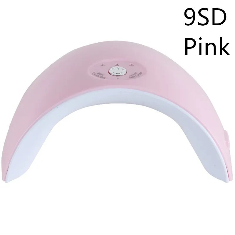 Сушилка для ногтей Светодиодный УФ-лампа 60 S/120 S с 12 шт. светодиодный Гель-лак для ногтей инструменты для маникюра и дизайна ногтей зарядка через usb - Цвет: 9SD Pink