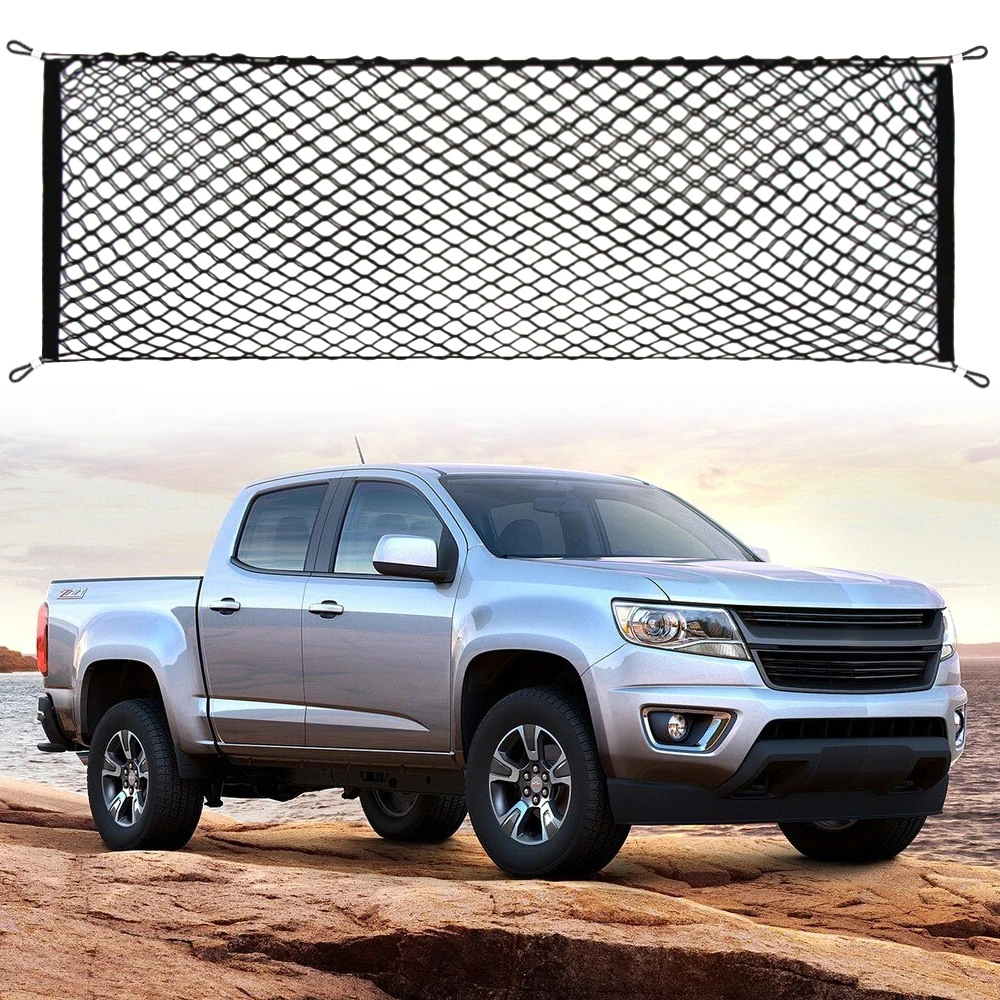 

Car Trunk Luggage Storage Cargo Organiser Nylon Elastic Mesh Net For NISSAN NAVARA Titan For TOYOTA Tacoma HiLux Rogue TUNDRA