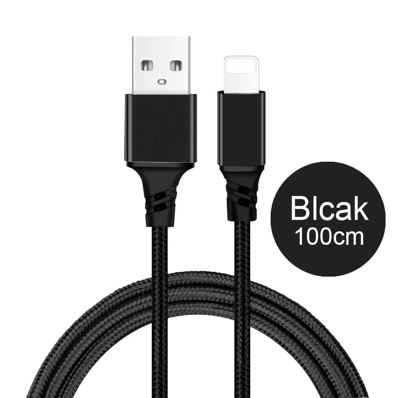 3 в 1 USB кабель для iPhone XS Max XR X 8 7 зарядное устройство Micro USB кабель 2 в 1 кабель для мобильного телефона usb type-c - Цвет: Black  ios 1m