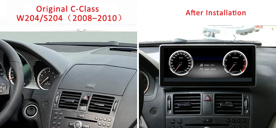 Discount Android 8.1 Car Radio Bluetooth GPS Navigation Head Unit for Mercedes Benz 2008-2010 C Class 180 200 220 250 CDI 63 300 320 350 3