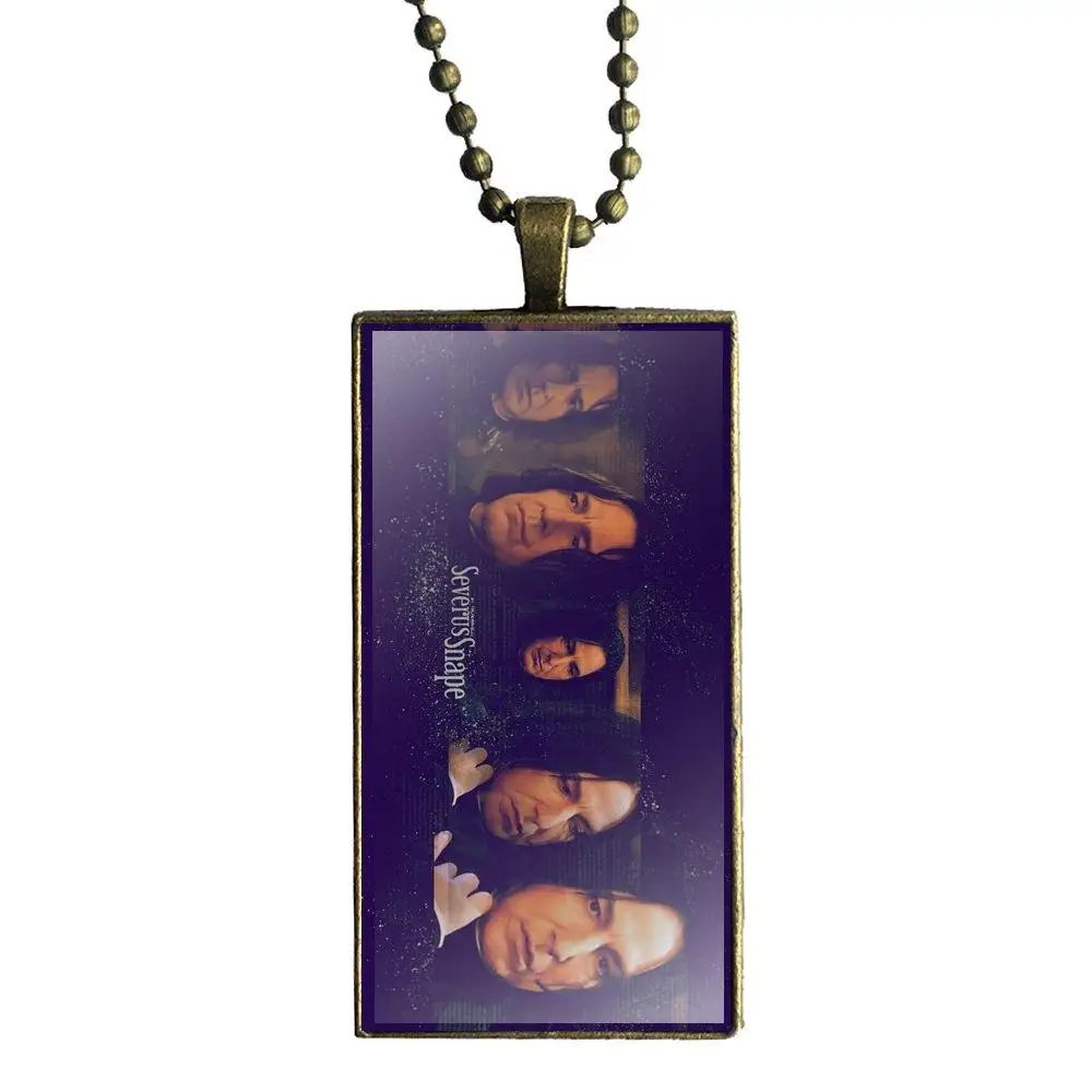 EJ glaze Severus Snape модное ожерелье с подвеской из стекла кабошона бронзовым покрытием