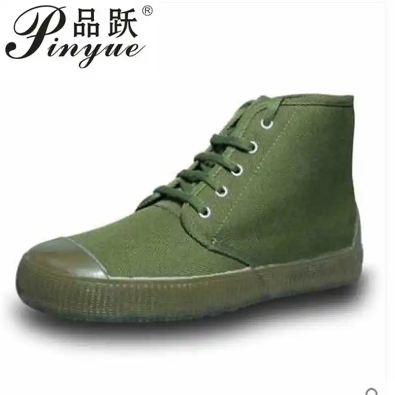 army green slip on shoes