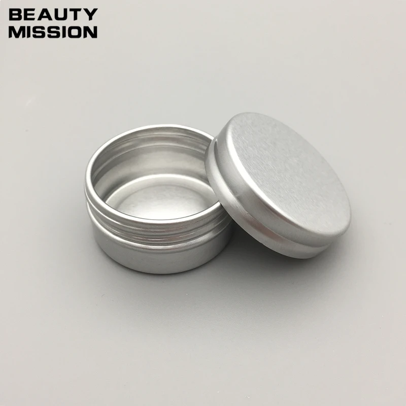 BEAUTY MISSION 15g aluminum empty cosmetic container with lid 15ml