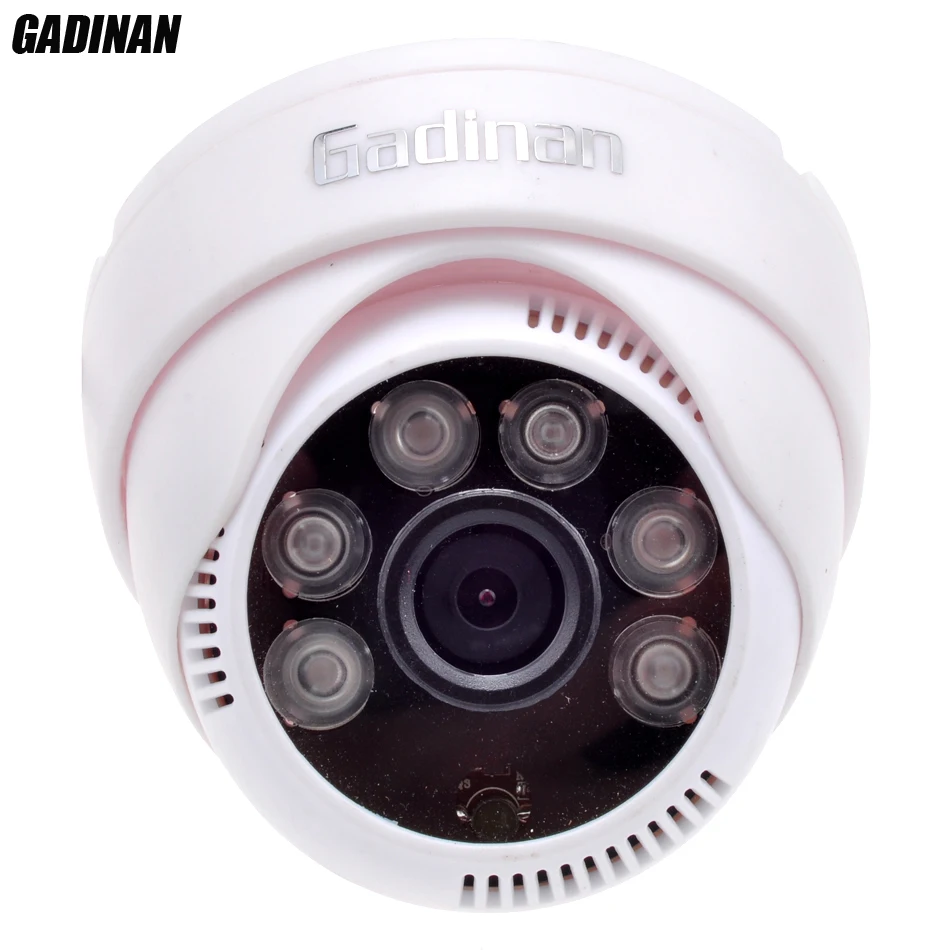 Gadinan CMOS 800TVL/1000TVL 2,8 мм объектив безопасности ИК 6 светодиодов CCTV внутренняя камера ночного видения наблюдения HD купольная камера