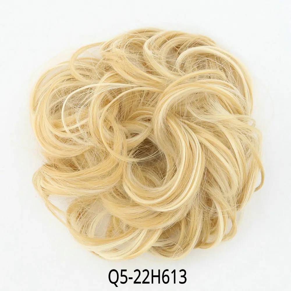 Chignon Hair Bun Hairpiece Curly Hair Scrunchie Extensions Blonde Brown Black Heat Resistant Synthetic Wig For Women Hair Pieces Chignon Hair Bun Hairpiece Curly Hair Scrunchie Extensions Blonde Brown Black Heat Resistant Synthetic Wig For Women Hair Pieces