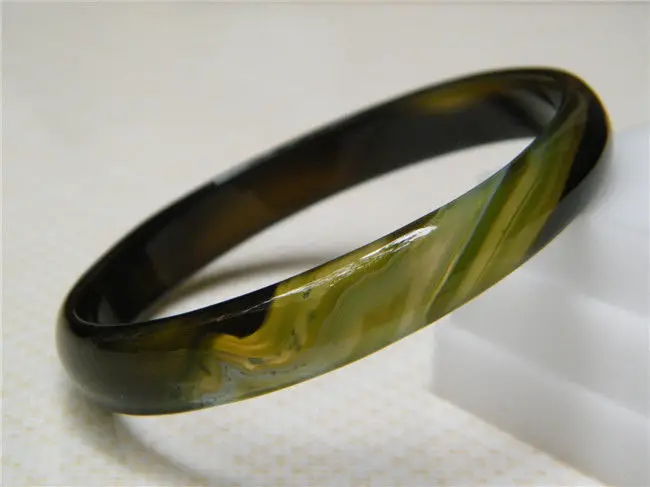 

NEW FASHION CHINA JADE JEWELRY 100% NATURAL JADE AGATE BRACELET 68.5MM a 5.19