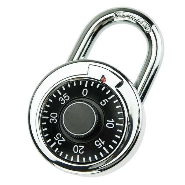 No Need Key Waterproof Durable Round Dial Number Code Lock Rotary Digit
