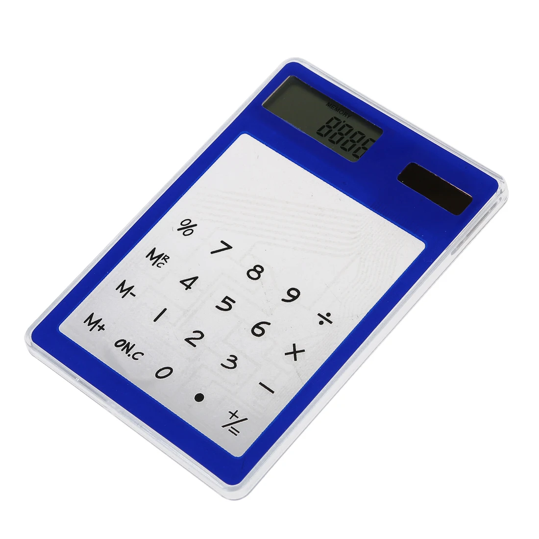 

Perfect- Ultra Thin Touch Screen 8 Digit Solar Power Transparent Calculator Office Supply