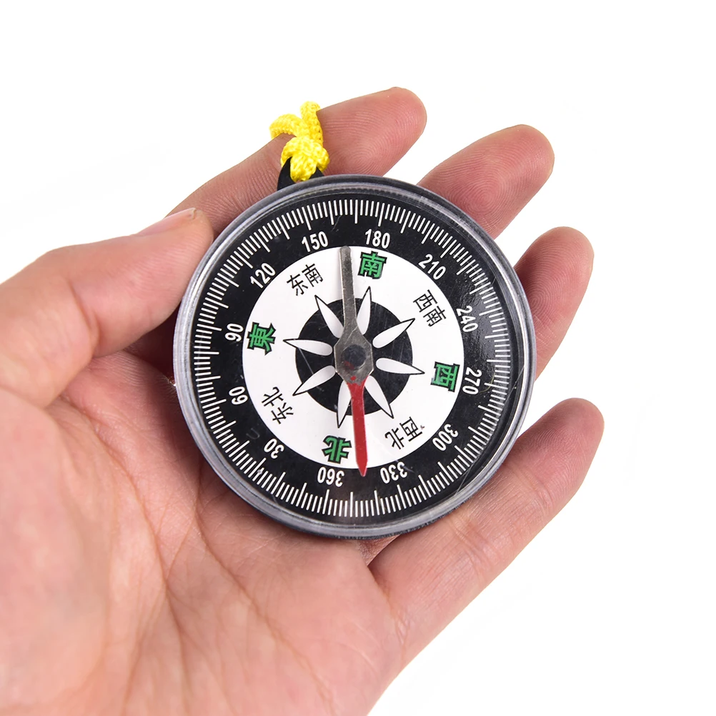 plastic survival Handheld mini Compass With Line Outdoor Lightweight Hiking campingin Compass