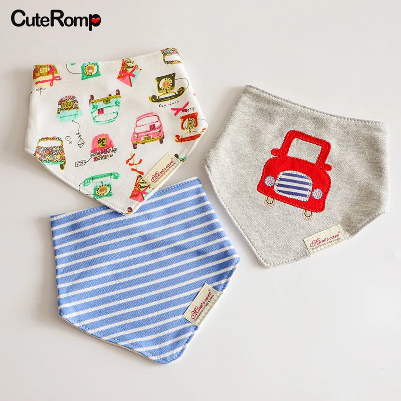 red car bibs Слюнявчики для новорожденных девочек; детская Пасхальная Бандана с кроликом; Детский шарф для мальчиков; детские слюнявчики; одежда для кормления - Цвет: red car bibs