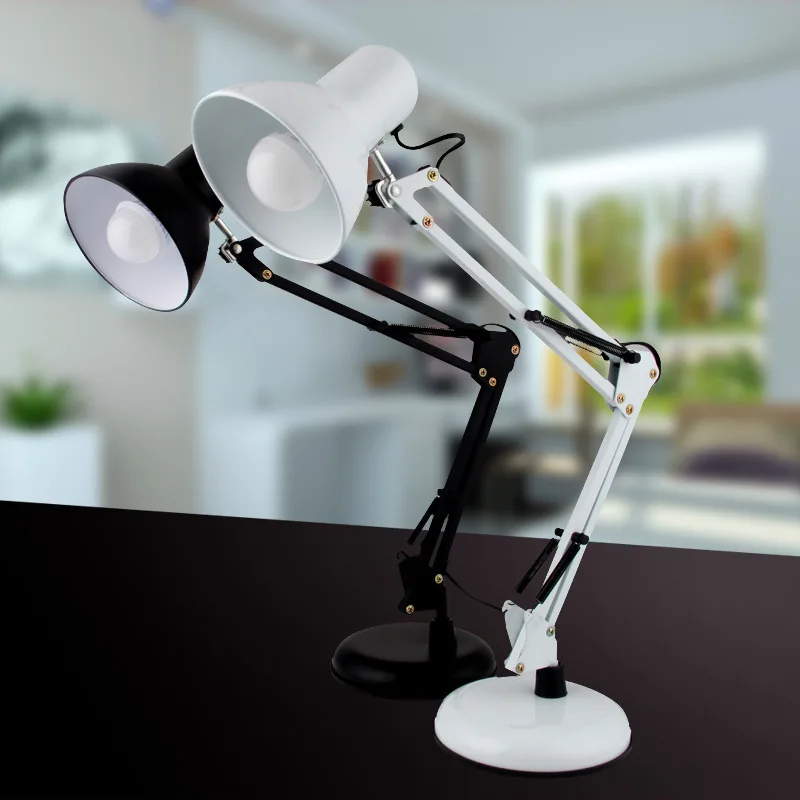 Free Shipping Folding LED desk lamp american work light clip bedside