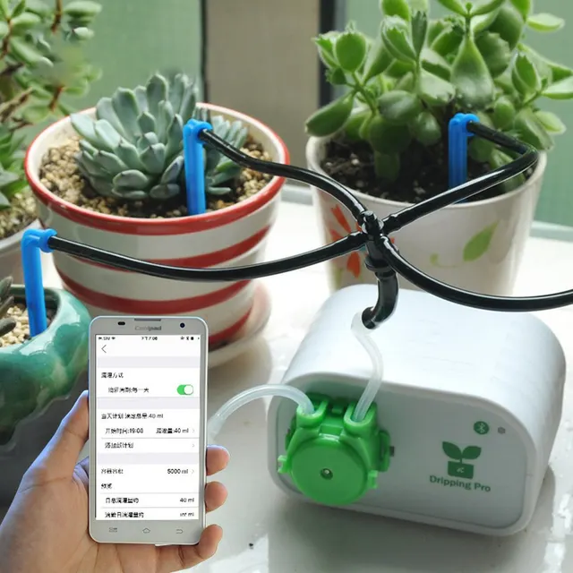 Cheap Drip Irrigation Tool Mobile Phone Control Intelligent Garden Automatic Watering Device Succulents Plant Water Pump Timer System