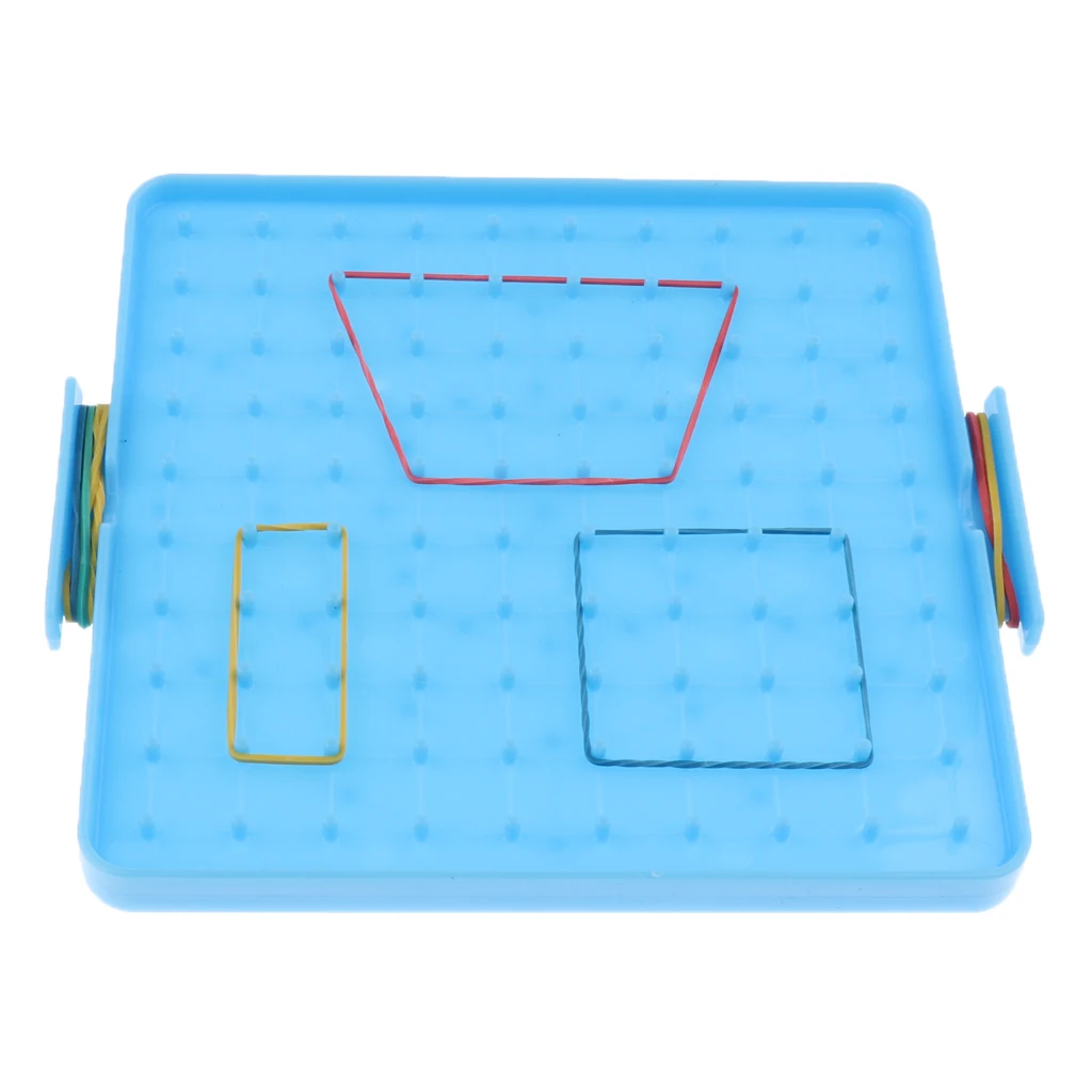 Plastic Nail Plate Boards Geoboard Puzzle Game Mathematics Nailboard For Kids Math Geometry Educational Toy Gifts