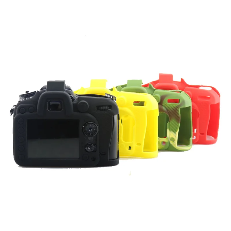 Хорошая мягкая силиконовая резиновая DSLR камера видео сумка для Nikon D7100 D7200 защитный чехол для тела сумка для камеры
