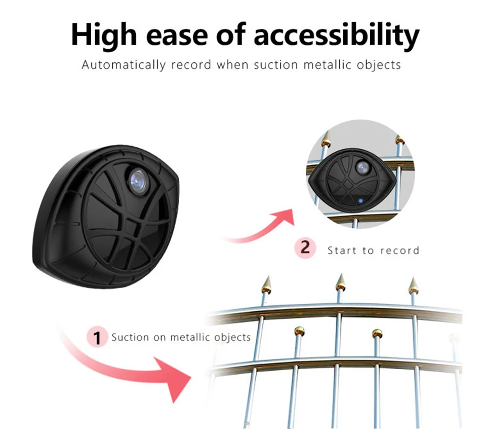 Smar Newest Magnetic WiFi Security DVR Camera Fashion Mini IP Camera 720P Motion Detection Recording (6)