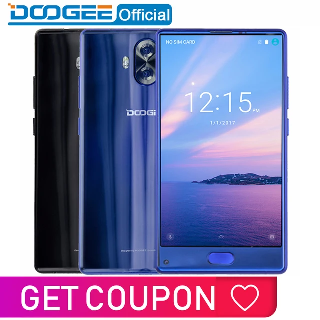 Oryginalny DOOGEE MIX Lite Smartphone Dual Camera 5.2 ''MTK6737 Quad Core 2 gb + 16 gb Android 7.0 3080 mah Linii Papilarnych Telefony Komórkowe
