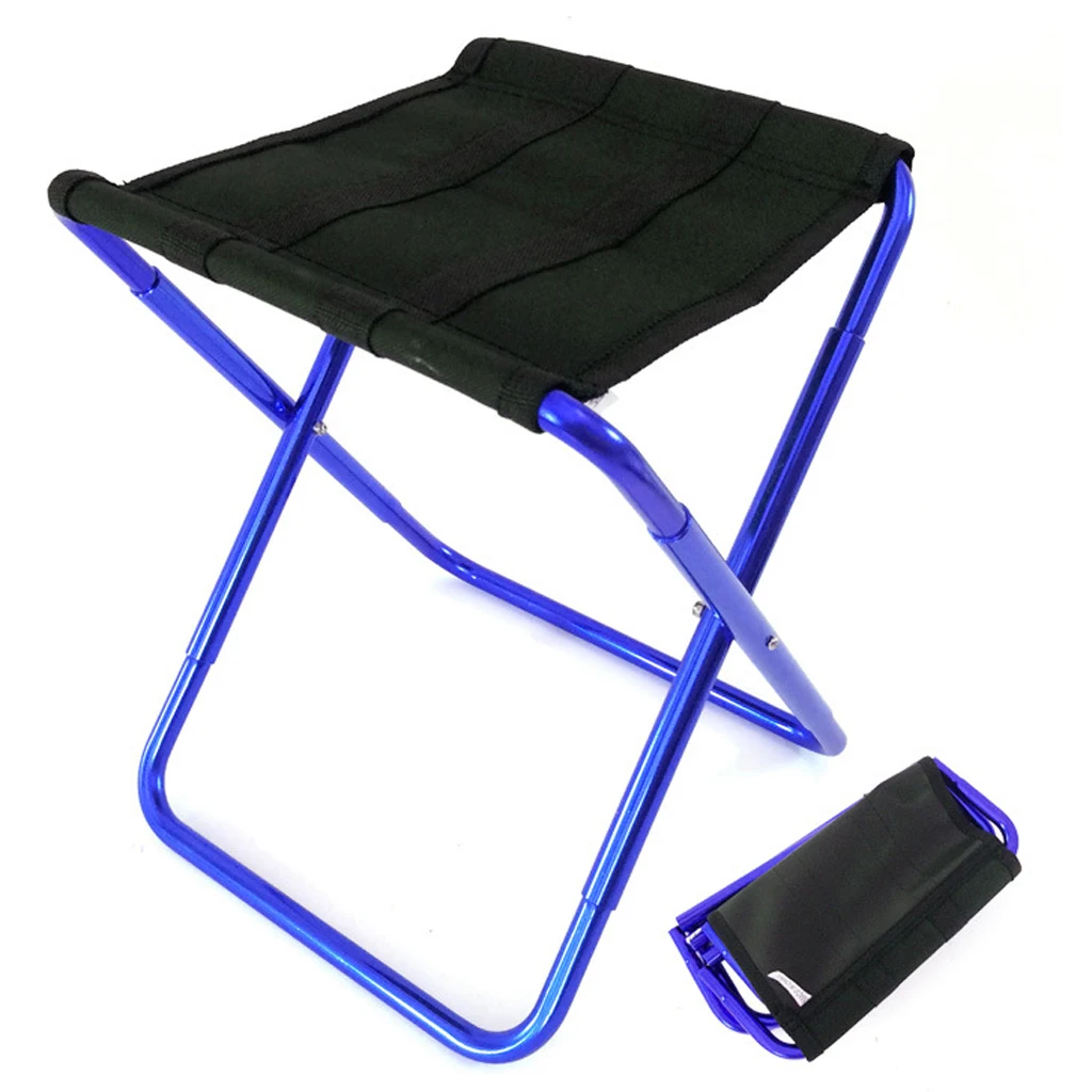 Perfeclan Outdoor Folding Stool Travel Slacker Chair for Camping Hiking BBQ Lightweight Camping Hiking ChairTravel Slacker Chair
