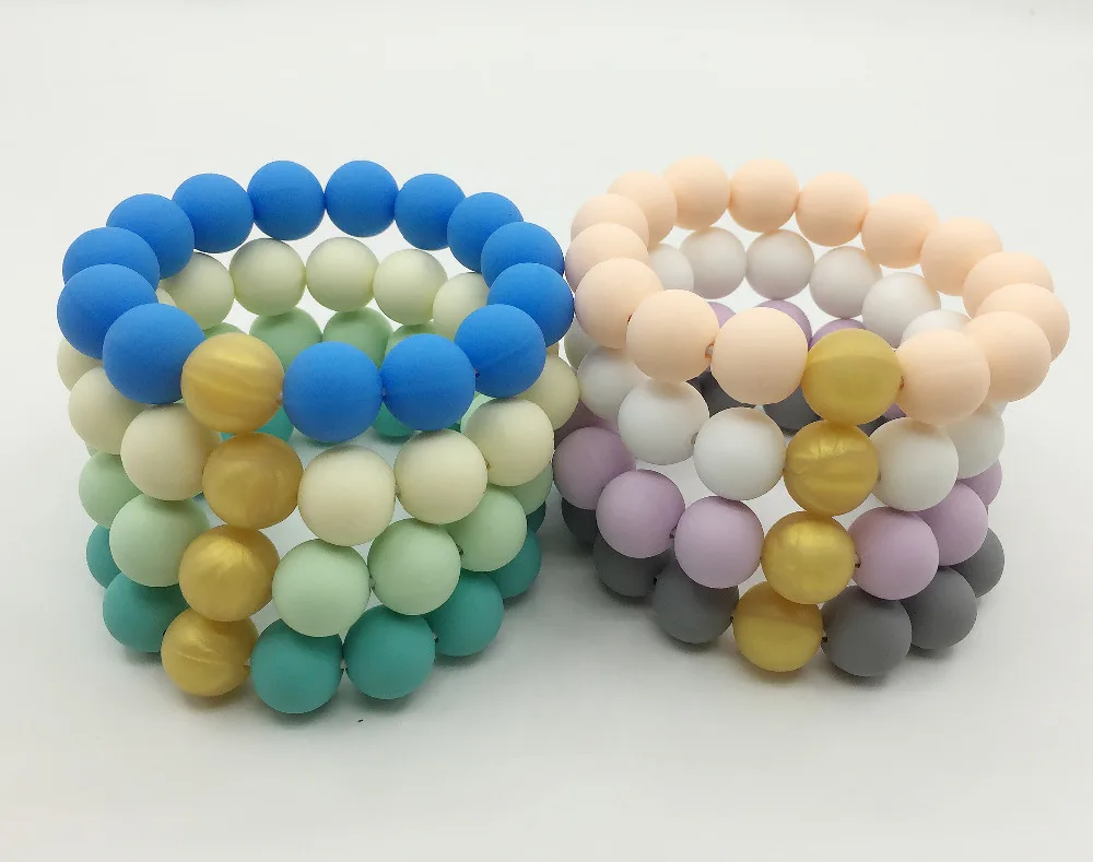 teething bead bracelet