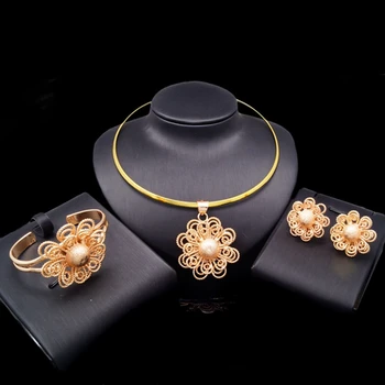 

Yulaili Newest Semi-precious Stone Beautiful Jewelry Set