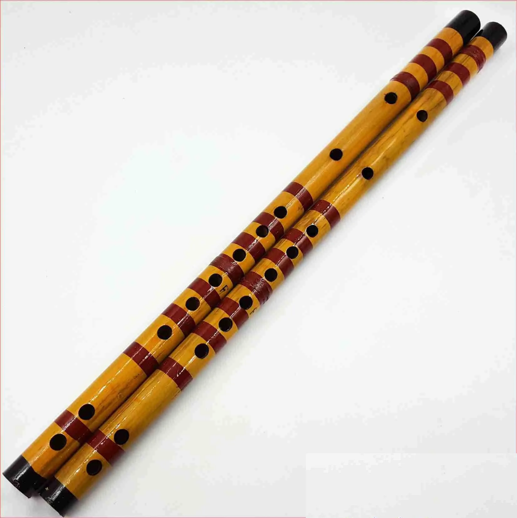 

Students of low-cost flute of silk music learn to learn how to tie red line long bamboo flute factory price wholesale