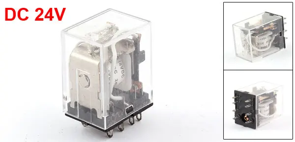 HH52P MY2 DC 24V Coil 8-Pin DPDT Power Electromagnetic Relay