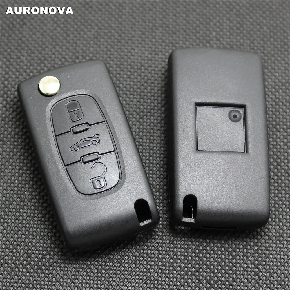 Auronова Новый заменить Складной Корпус ключа для Peugeot 207 307 308 407 607 2 кнопки чехол