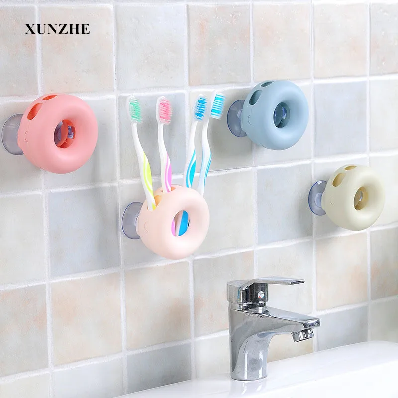 

Candy color four card bit Multifunction Cartoon Toothbrush Holder Storage Box Bathroom Accessories Paste Container For Bathroom