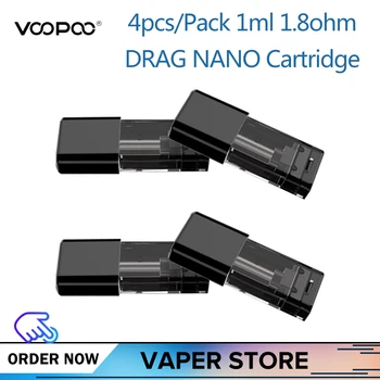 

4-12Pcs Original VOOPOO Drag Nano Cartridge Pod 1ml Capacity 1.8ohm Resistance Coils For Voopoo Nano Pod Vape Kit Accessorios