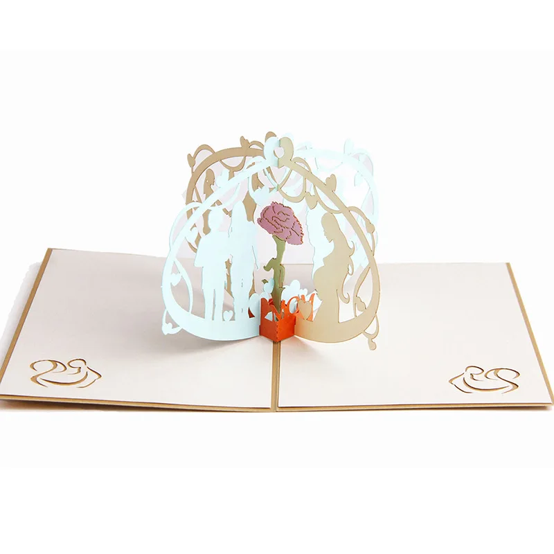 3D pop up День матери открытки люблю маму Подарки Спасибо поздравительные с