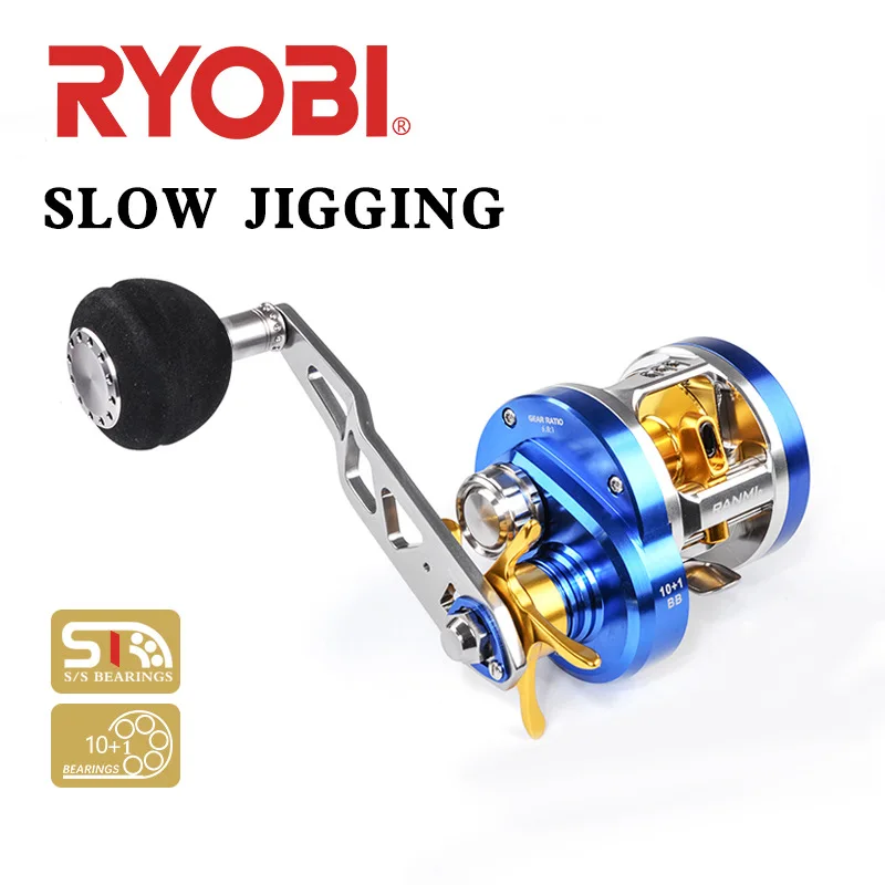 

RYOBI Original fishing reel VIRTUS spinning reel Drag 10+1 BBs 6.8:1 High Speed Fishing Reel Water Resistance Spinning Reel