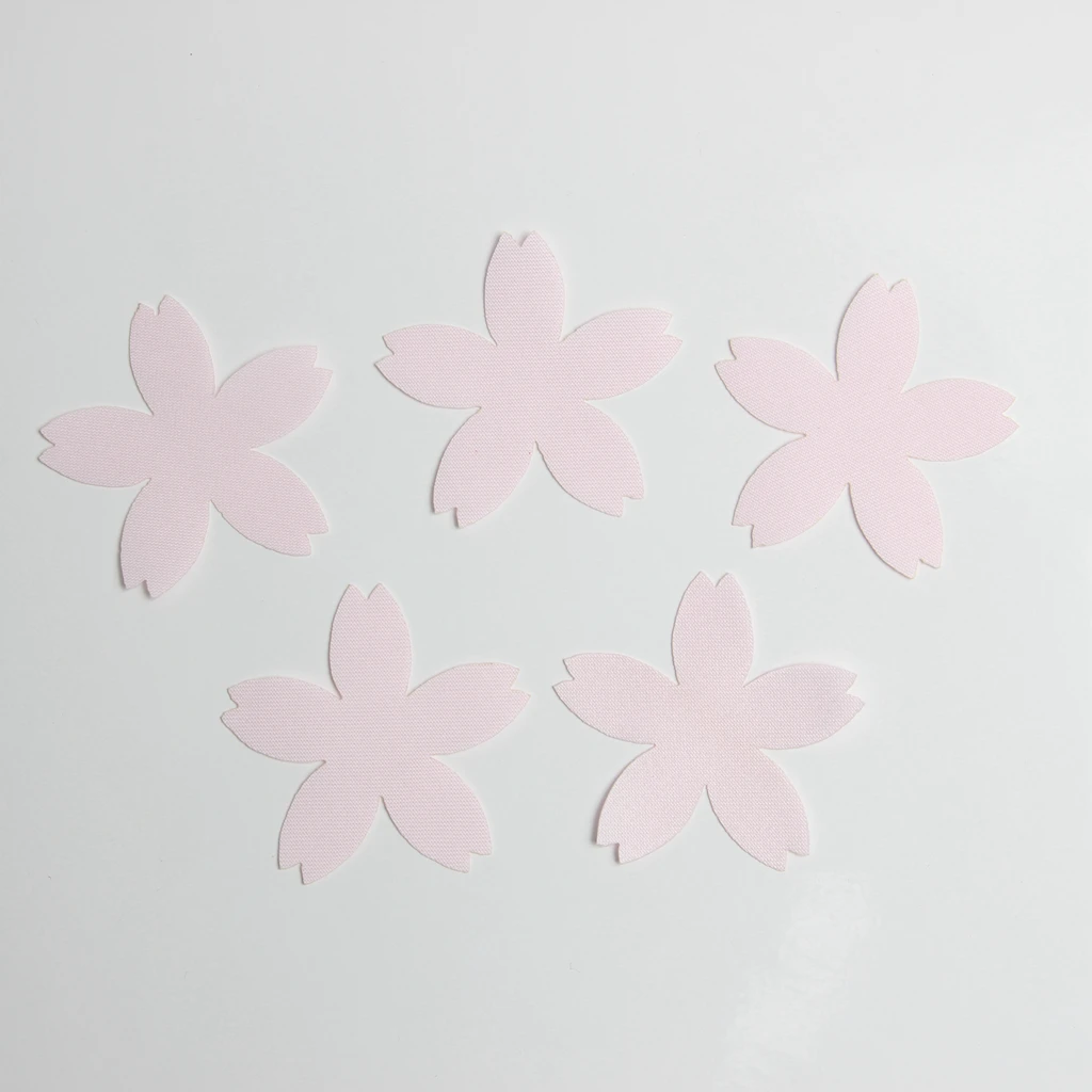 100pcs Cut Out Satin Drill Fabric Flower Pieces for DIY Wedding Bridal Craft 4cm