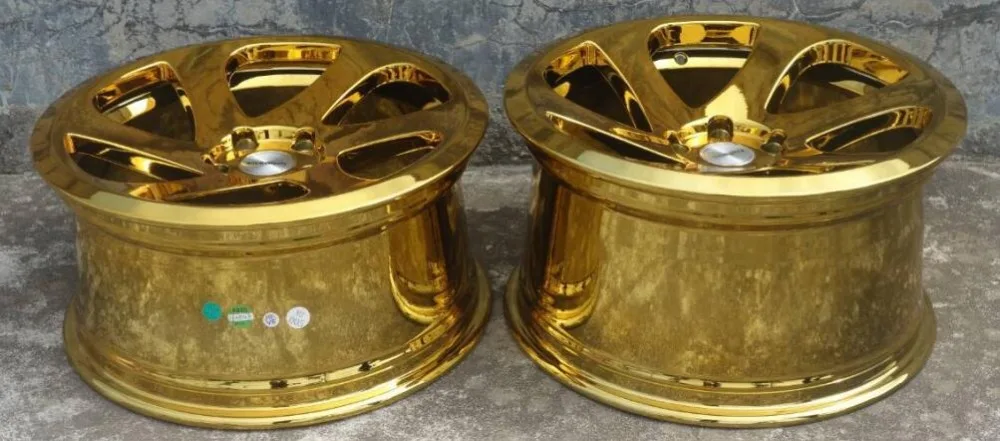 Золотые хромированные 18 дюймов 18x8,5 18x9,5 5x114,3 5x120 Автомобильные Колесные диски из алюминиевого сплава