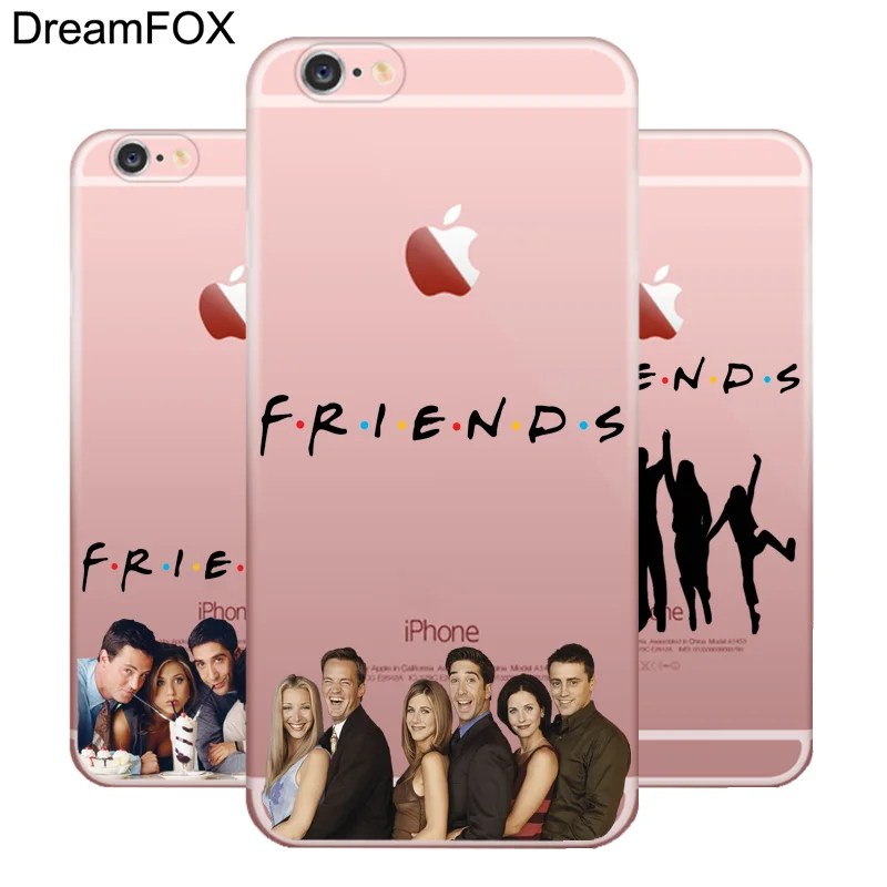 Beste DREAMFOX L586 Vrienden Zachte TPU Silicone Case Cover Voor Apple iPhone XR XS Max 8X7 6 6 s plus 5 5 s SE 5C 4 4 s