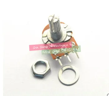 

50pcs WH148 B100K 100K OHM Linear Taper Rotary Potentiometer B100K 15MM 3PIN