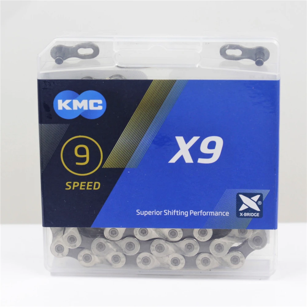 KMC X9.93 цепь 9 18 27 скоростная горная велосипедная цепь, для велосипеда X9 MTB дорожный велосипед 116L цепи Z9