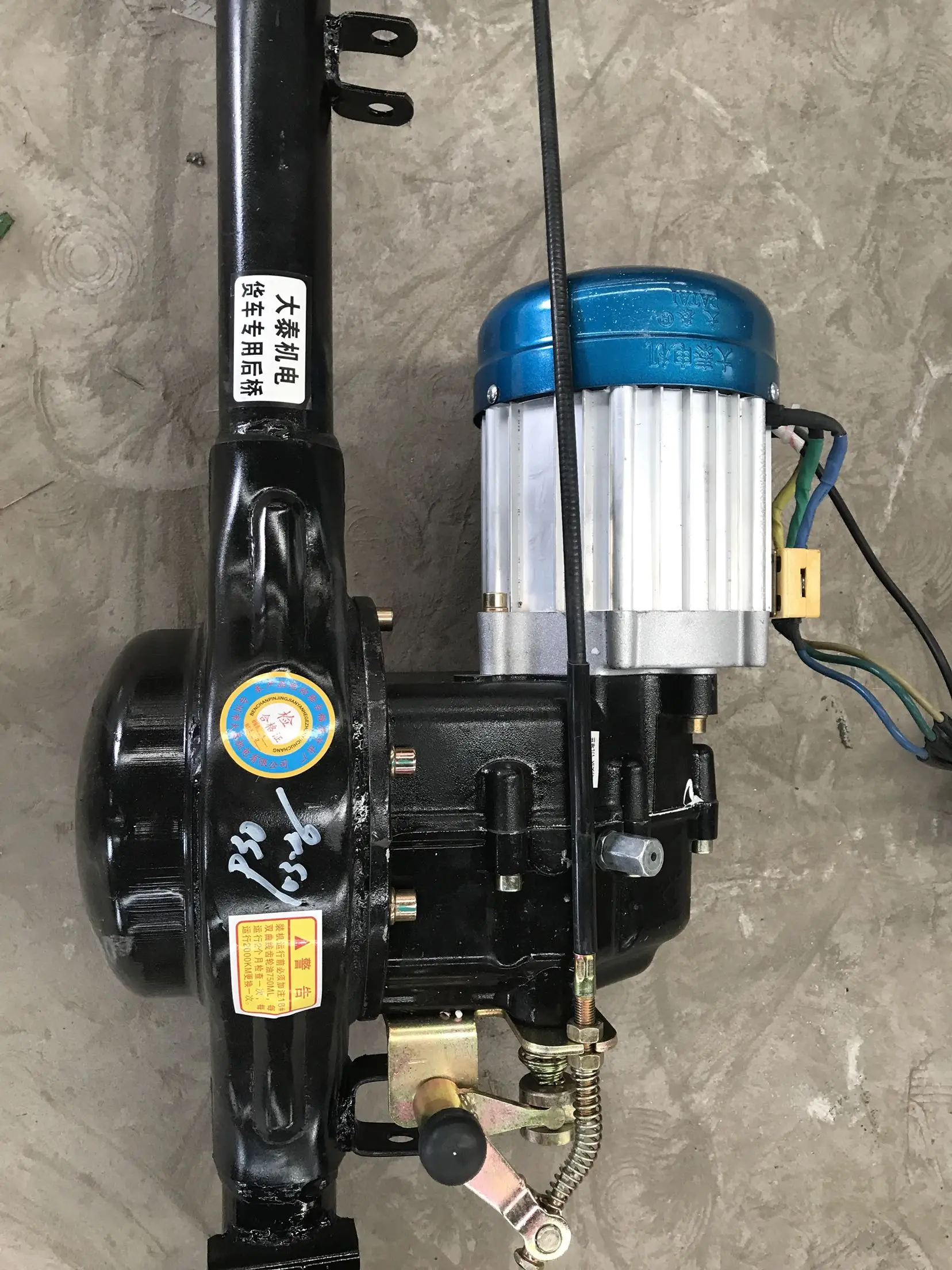Datai задняя ось 1,2 м длинна 60v1500w высокая и низкооборотный двигатель задняя ось интегрированная трехколесная четырехколесная аксессуары