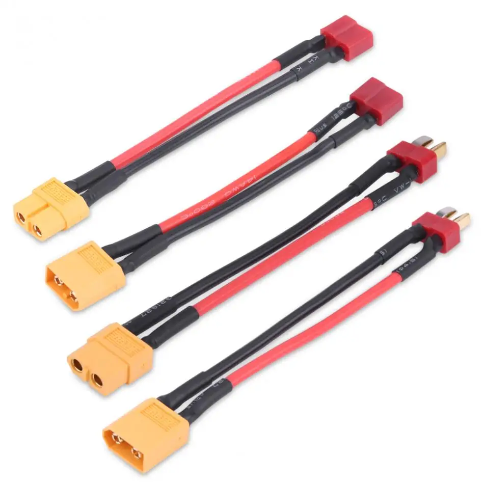 Buy 2Pcs/Set 4Types XT60 to T Plug Adapter Connector
