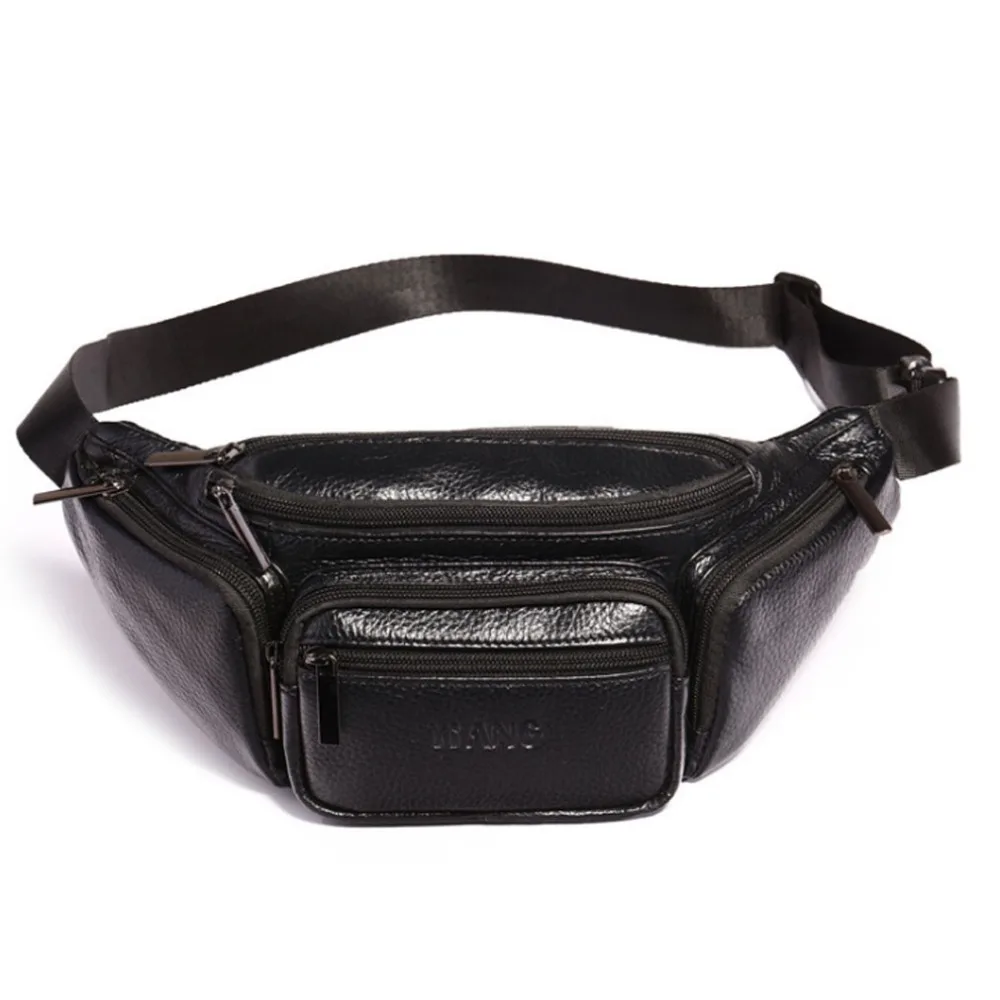 

Men Genuine Leather Cowhide Sling Chest Bag Vintage Travel Motorcylce Hip Bum Belt Pouch Fanny Pack Waist Wallet Purse Male Bags