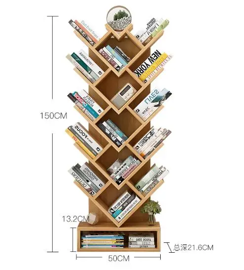 150 سنتيمتر شجرة-شكل رف كتب دراسة غرفة خزانة تخزين الخشب رف 150 سنتيمتر شجرة-شكل رف كتب دراسة غرفة خزانة تخزين الخشب رف