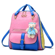 Women Leather Backpack Mochila Fashion Women’s PU Leather Backpacks Girl School Bag High Quality Bags Ladie Backpacks 2017