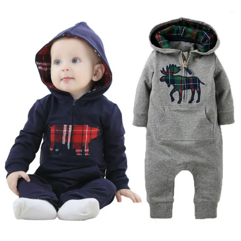 High Quality Autumnn Winter 0 24 Months Baby Romper Cotton Long Sleeve