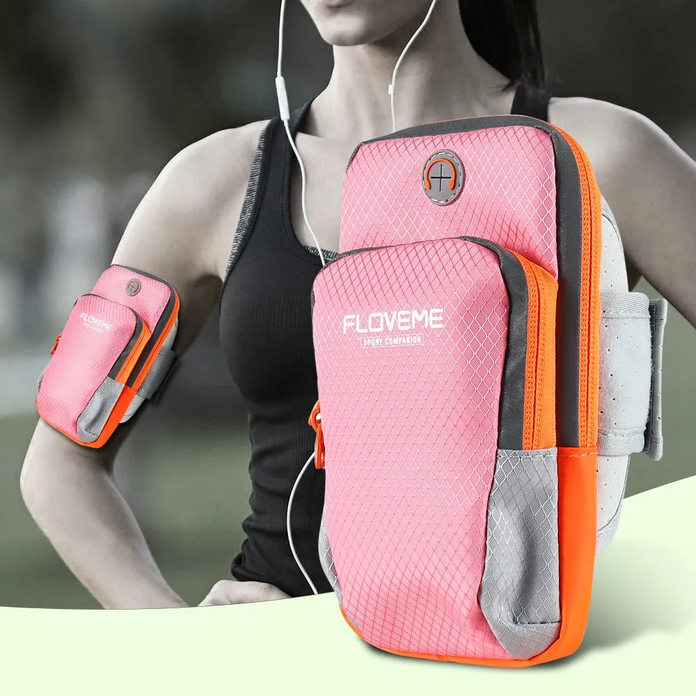 FLOVEME Sports Phone Arm Band Case Running Jogging Arm Holder For iPhone 7 6 6s Plus For Samsung Note 7 5 4 S6 S7 Edge Pouch Bag