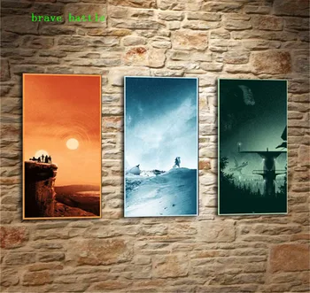 

Trilogy Star Wars 3 Pieces Canvas Painting Print Living Room Home Decor Modern Wall Art Oil Painting Poster
