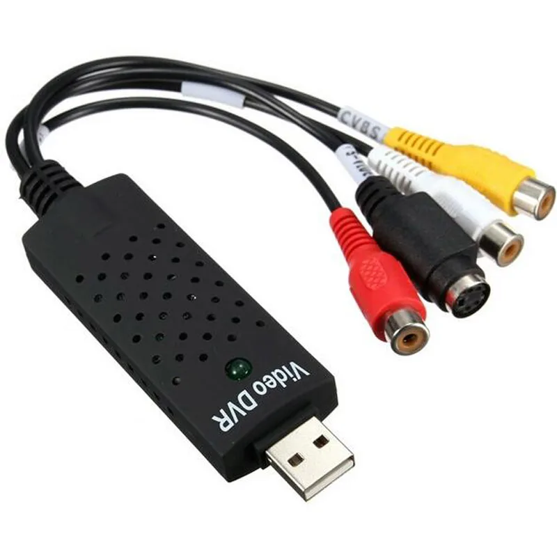 Hot sell USB 2.0 Video Easycap TV DVD VHS Capture Card Audio AV Easiercap Adapter for Computer