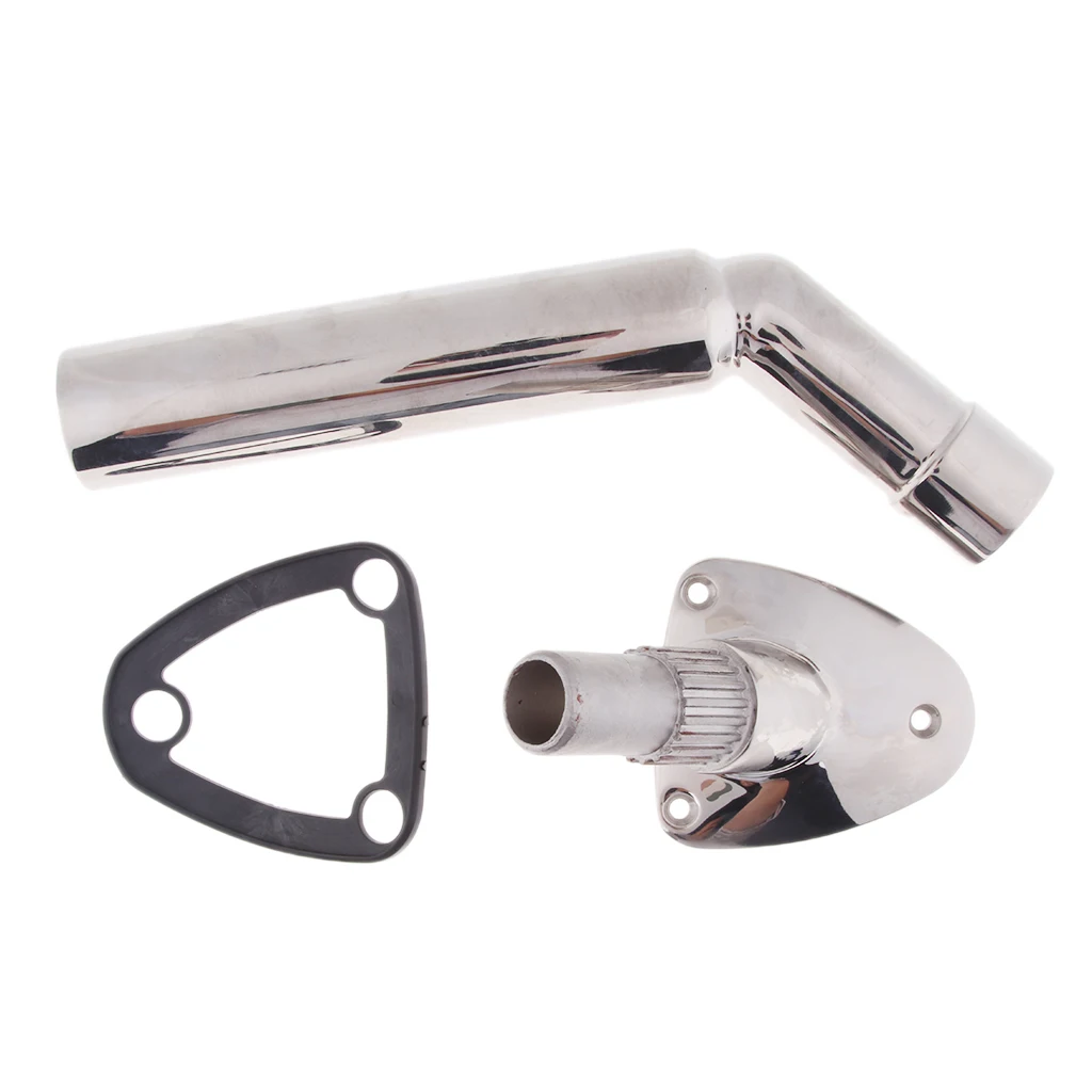  1 Set 42mm Flush Mounted Stainless Steel Fishing Rod Holders For Boat / Yacht Solid & Durable Easier Fishing 