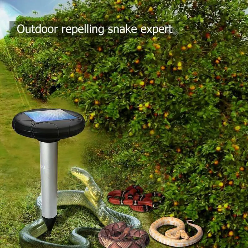 

Solar Power Repeller Ultrasonic Rat Repeller Animal Outdoor 1.2V 800MAH 400-1000HZ) Electronic Ultrasonic Snake Repeller