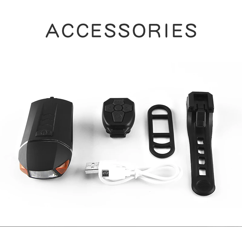 Sale Bicycle light charging bell burglar alarm wireless remote control turn signal for bicycle handlebar light led riding accessories 10