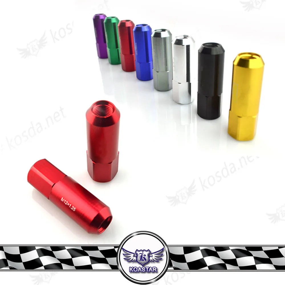 

Wheel lug nuts m12x1.5 m12 x 1.25 Extended aluminum Wheel Nuts and Bolts 60mm