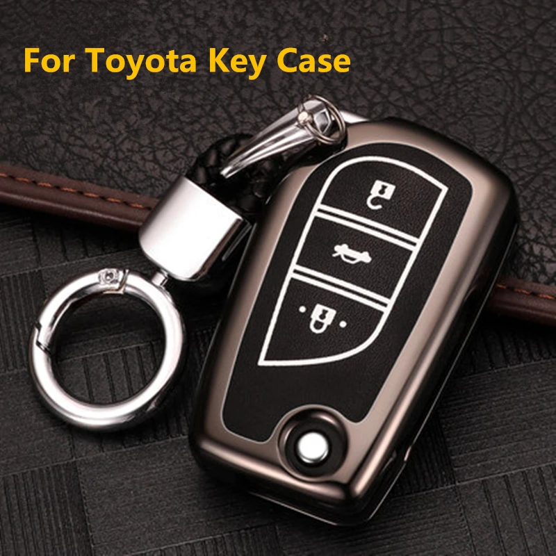 Чехол для ключей Toyota CHR Auris Corolla Camry Prado Fortuner RAV4 Avensis Verso Yaris Aygo Scion TC IM Hilux 2015 2016|Футляр
